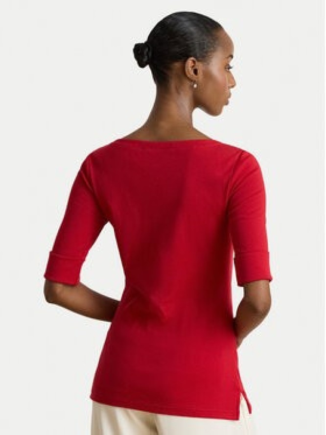 LAUREN RALPH LAUREN Bluzka 200654963197 Czerwony Slim Fit