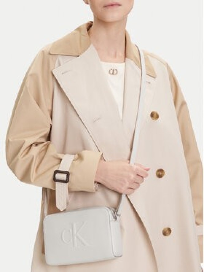 Calvin Klein Jeans Torebka Sculpted Ew Camera Bag LV04K3036G Biały