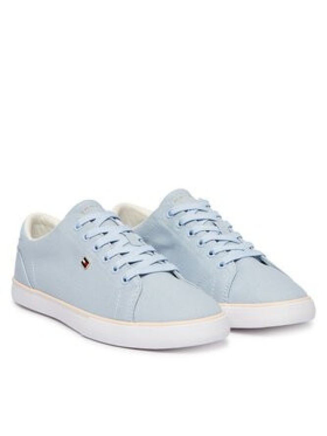 Tommy Hilfiger Tenisówki Th Low Profile Vulc Canvas FW0FW09102 Błękitny