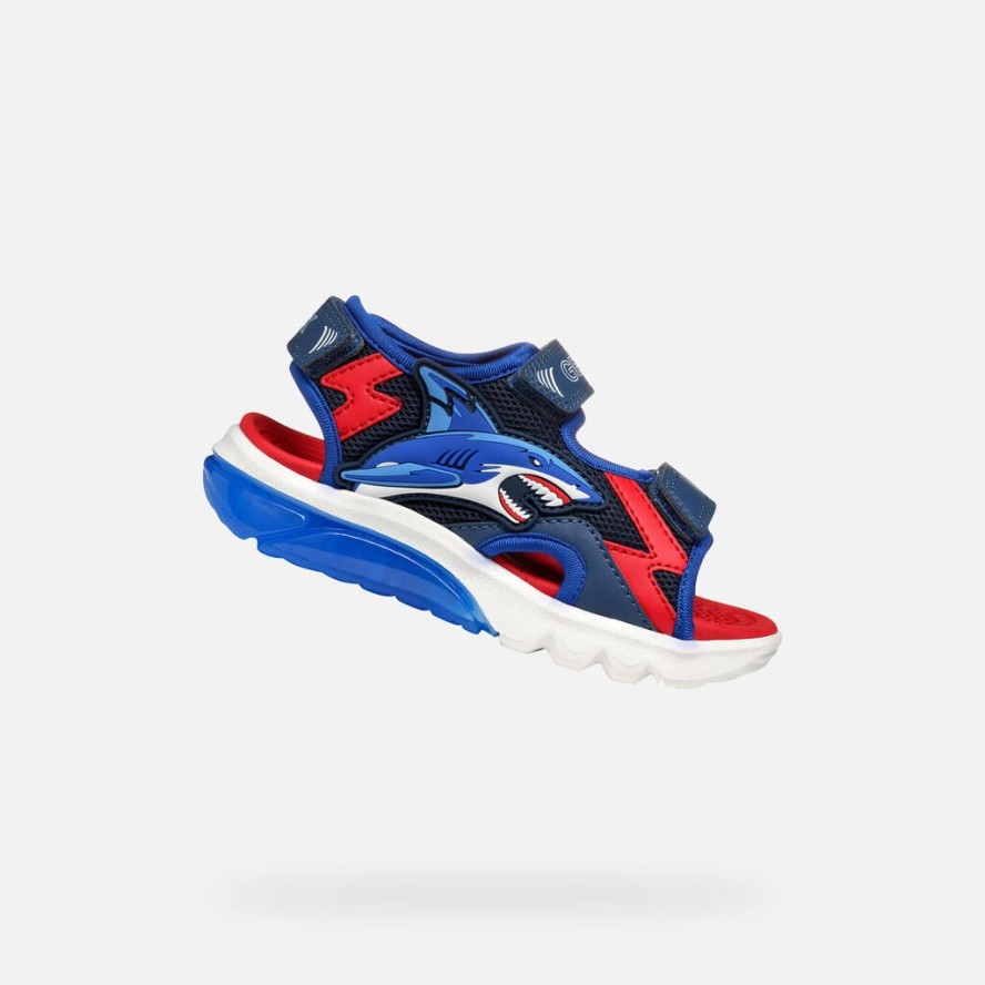 Sandały GEOX J SANDAL CIBERDRON B Niebieski