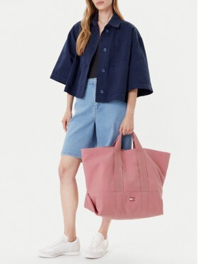 Tommy Jeans Torebka Tjw Tote Edition Canvas AW0AW17542 Różowy