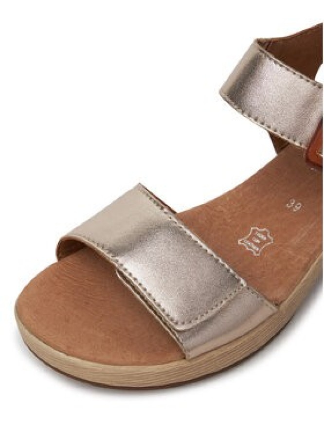 Remonte Sandały D0N52-90 Złoty