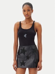 One Teaspoon Top Fine 26605 Czarny Slim Fit