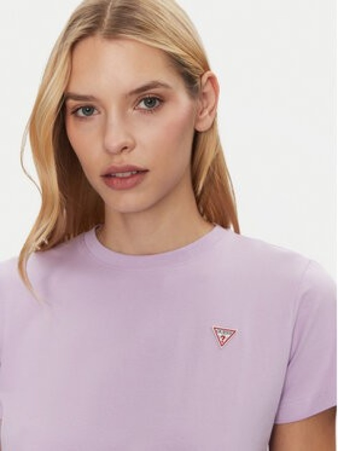 Guess Jeans T-Shirt W4YI10 J1314 Fioletowy Regular Fit
