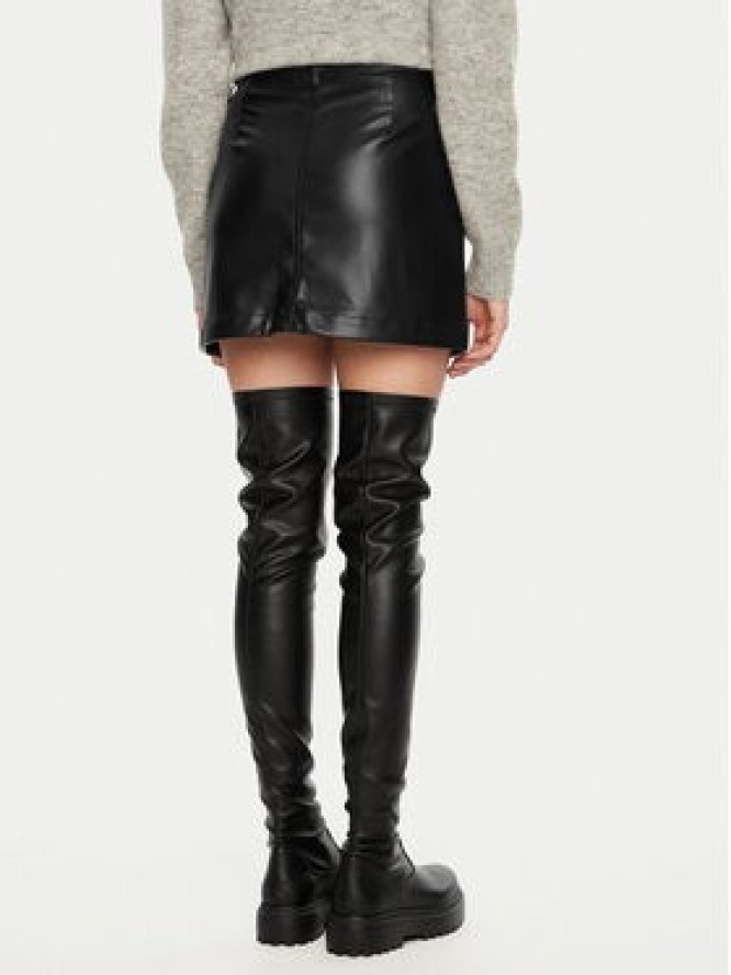 ONLY Spódnica z imitacji skóry Amazing 15331876 Czarny Slim Fit