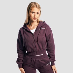 Bluza damska fitness z kapturem Base
