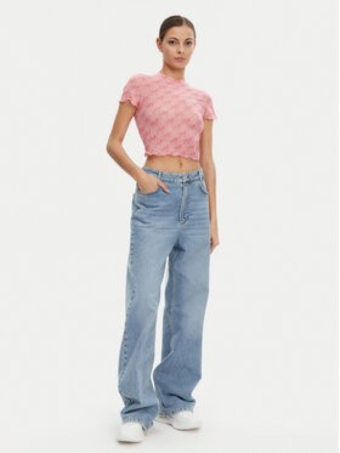 HUGO T-Shirt 50537184 Różowy Slim Fit