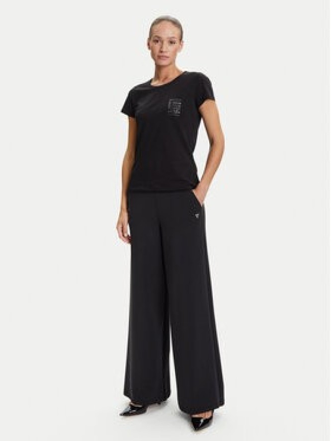 Liu Jo Sport T-Shirt TF5287 JS923 Czarny Regular Fit