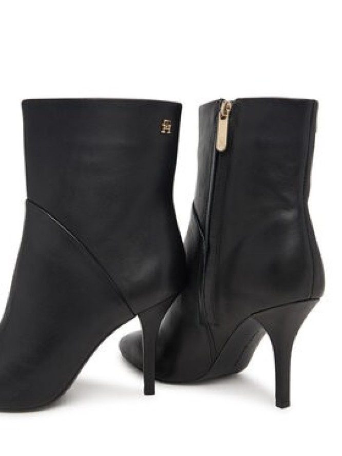 Tommy Hilfiger Botki High Heel Clean Ankle Boot FW0FW09624 Czarny