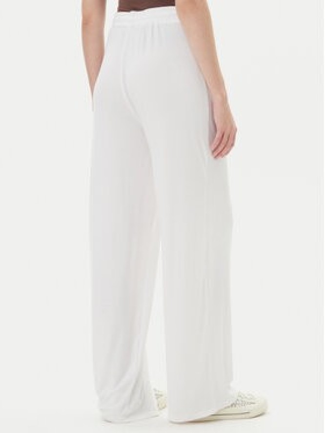 Guess Spodnie materiałowe O5GB00 KCQ72 Biały Regular Fit