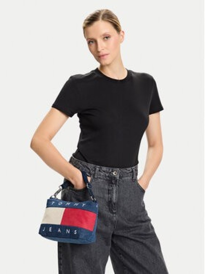 Tommy Jeans Torebka Tjw Archive Denim Shoulder Bag AW0AW18213 Niebieski