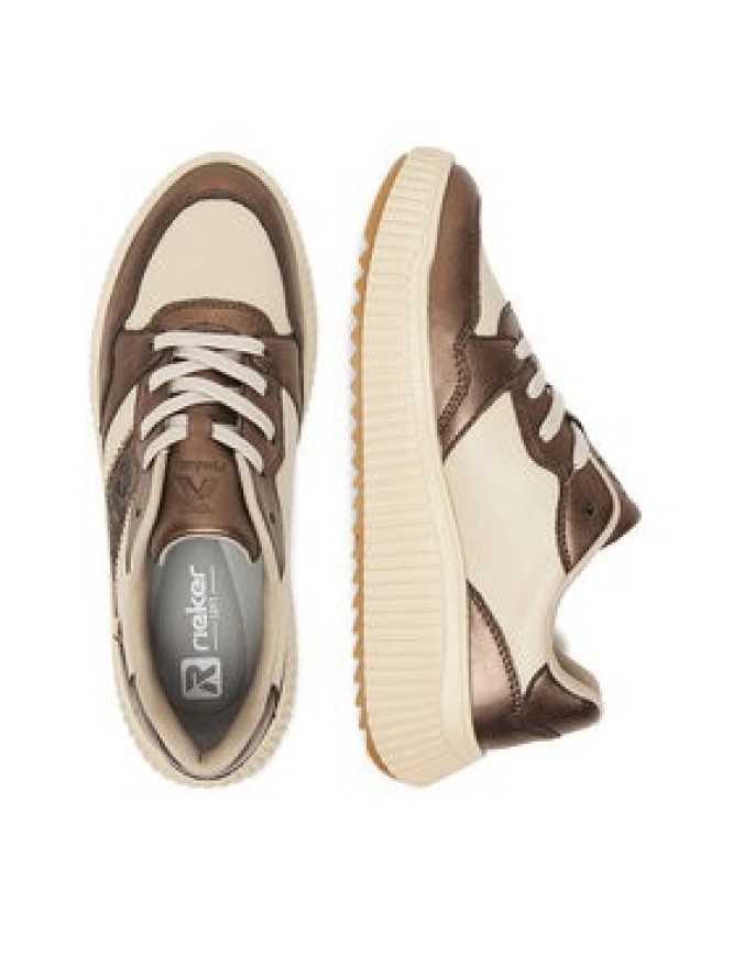 Rieker Sneakersy W1702-60 Beżowy