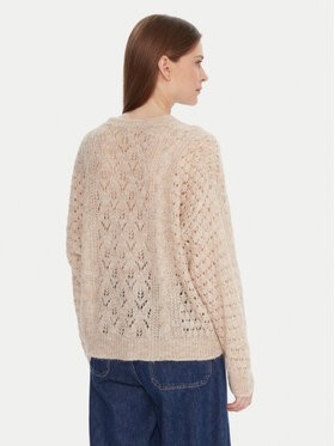 Kontatto Kardigan 3M0912C Beżowy Relaxed Fit