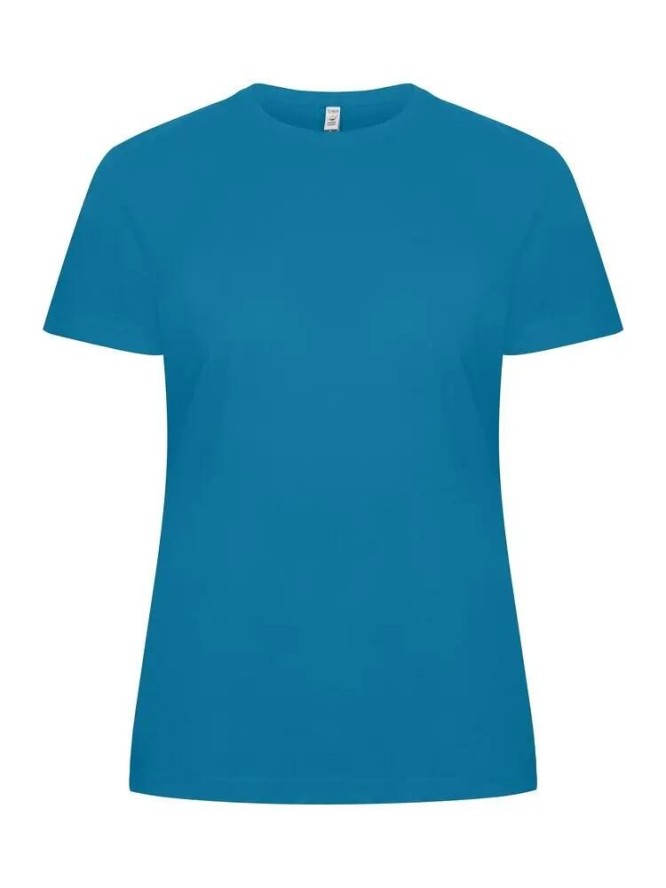 clique Classic OC-T Women koszulka damska z bawełny organicznej turkus