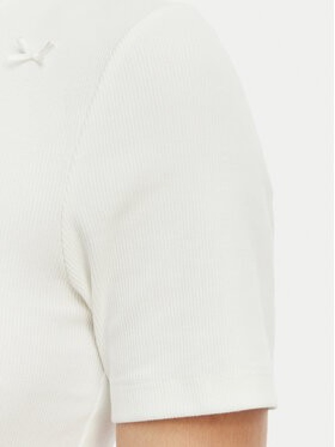 ONLY T-Shirt Femke 15369336 Kremowy Slim Fit