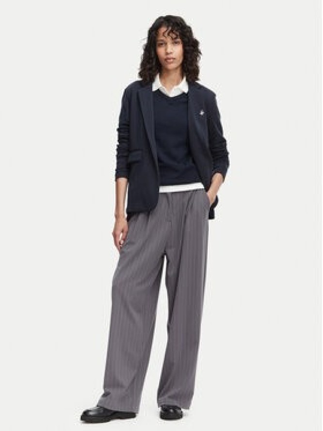 Beverly Hills Polo Club Marynarka P-SS26W-F6547 Granatowy Regular Fit