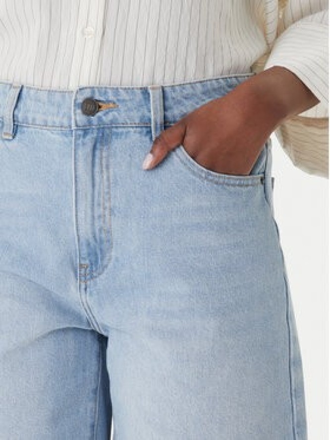 Eleh Szorty jeansowe EL123 Niebieski Regular Fit