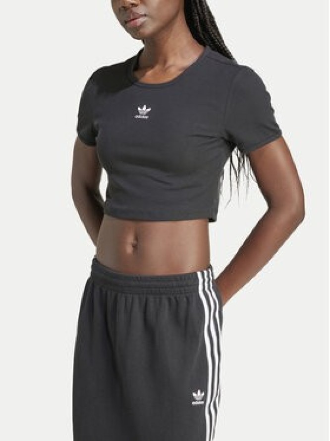 adidas T-Shirt Essentials IY9664 Czarny Slim Fit