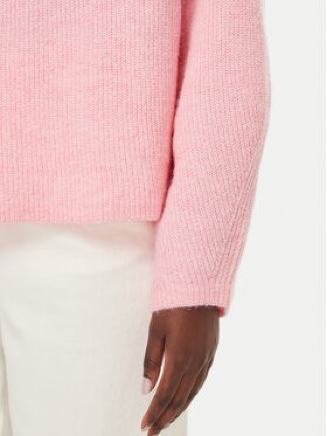 Tommy Jeans Sweter Badge DW0DW23349 Różowy Relaxed Fit