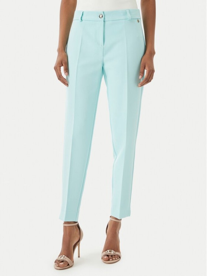 Maryley Spodnie materiałowe 26EB52Z/43AC Turkusowy Regular Fit