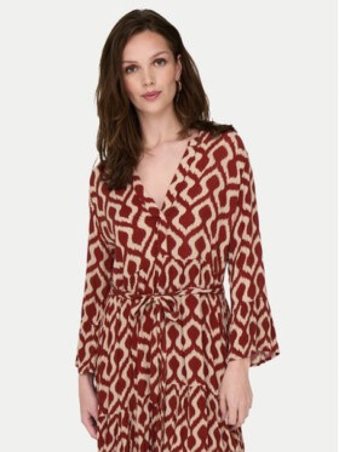 ONLY Sukienka codzienna Clemmentine 15320417 Bordowy Regular Fit