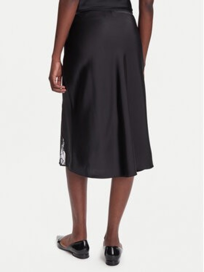 Calvin Klein Spódnica midi LV044C672G Czarny Regular Fit