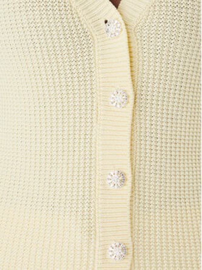 Morgan Kardigan 261-MYRTILE Żółty Slim Fit
