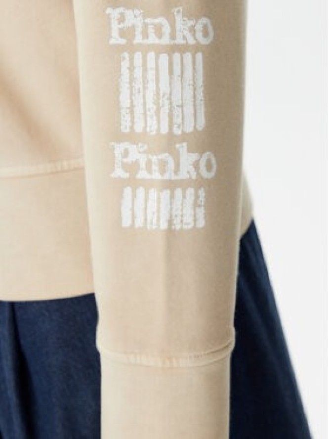 PINKO Bluza 104618 A2CV C36 Beżowy Regular Fit