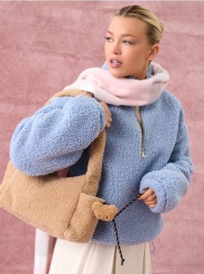 Torebka hobo na ramię - beżowy