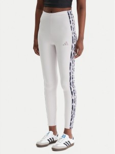 adidas Legginsy Seasonal Essentials Leopard Print KC3883 Fioletowy Slim Fit