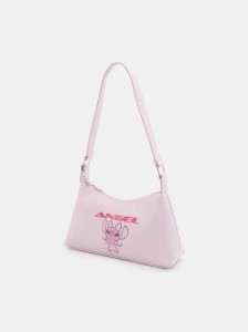 Mała torebka na ramię z łańcuszkiem Stitch - różowy