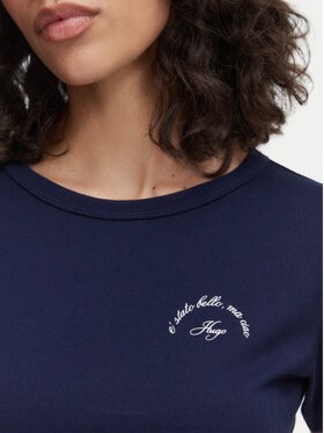 HUGO T-Shirt Deloris 5 50571074 Granatowy Regular Fit
