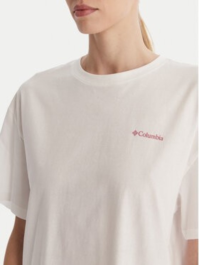 Columbia T-Shirt Rolling Bend™ 2120031 Biały Oversize