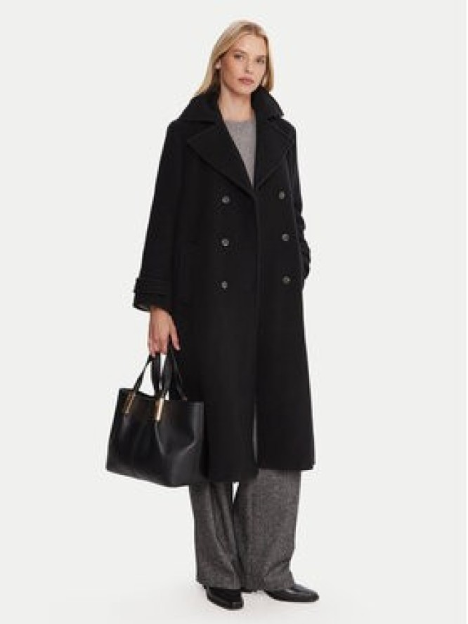 Marella Płaszcz wełniany Balcone 2523016112 Czarny Regular Fit