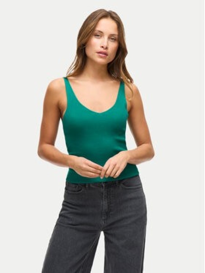 Vila Top Wennie 14104135 Zielony Regular Fit