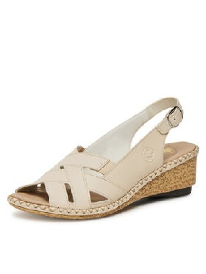 Rieker Sandały 66189-60 Beżowy