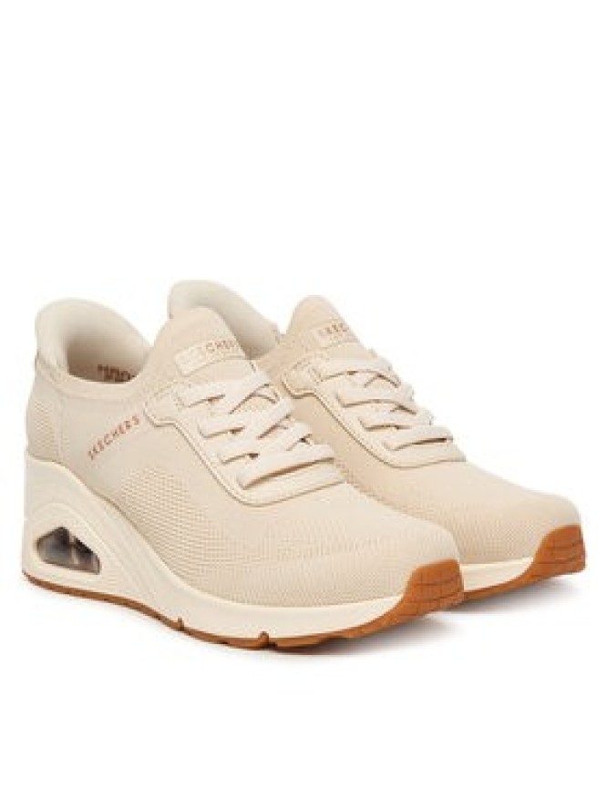 Skechers Sneakersy Uno Wedge 177531/OFWT Beżowy