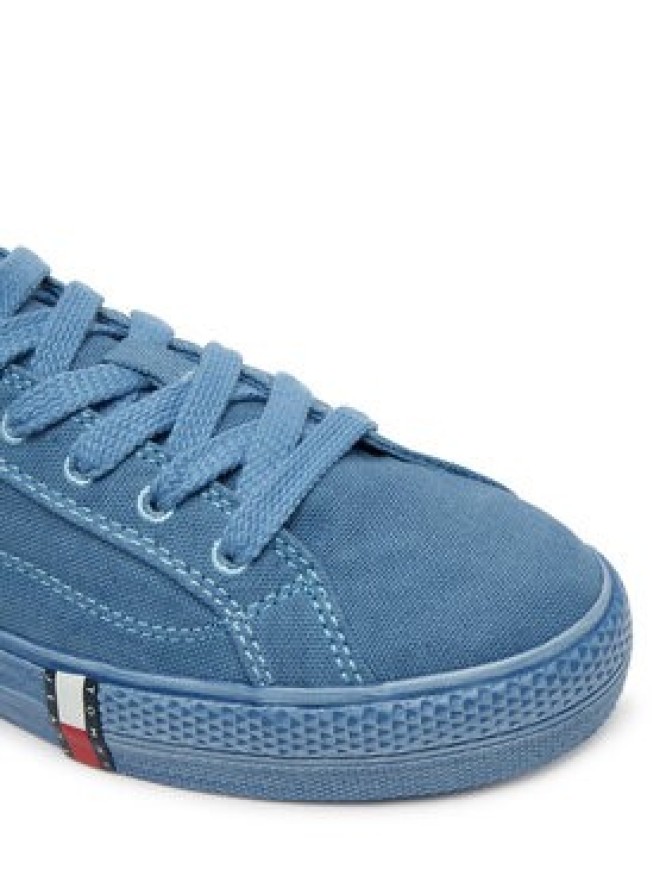 Tommy Jeans Tenisówki Archive Vulc Y2K Washed Canvas EN0EN02957 Niebieski