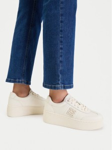 Nine West Sneakersy CEO-RLY-N2605 Kremowy