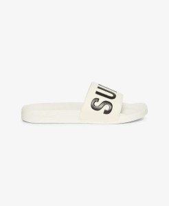 superdry Vegan Core Pool Klapki z formowaną podeszwą – OPTIC/BLACK