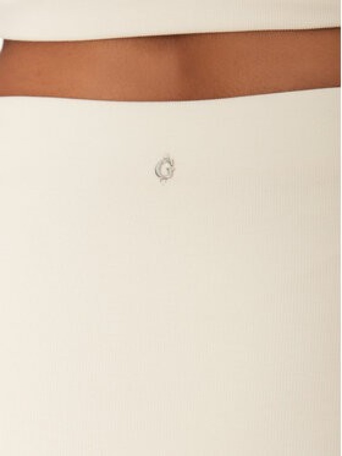 Guess Spódnica midi W5GD0E KAQL2 Beżowy Regular Fit