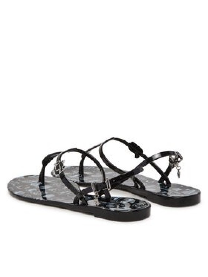 KARL LAGERFELD Sandały Jelly KL80002G Czarny