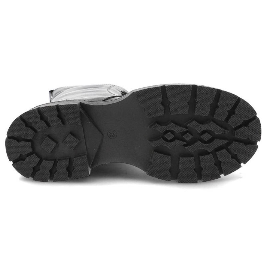 Czarne Botki Venezia Eleganckie Ocieplane Buty Damskie