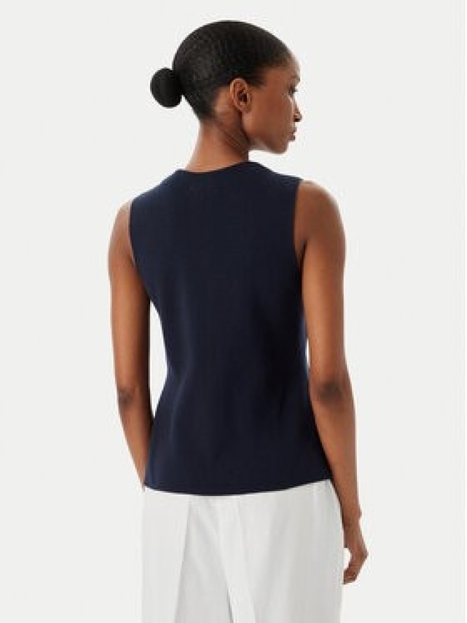 Tommy Hilfiger Top WW0WW49707 Granatowy Slim Fit