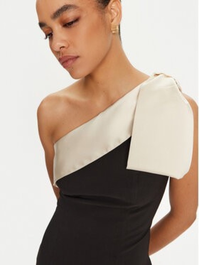 Rinascimento Sukienka koktajlowa CFC0019754002 Czarny Slim Fit