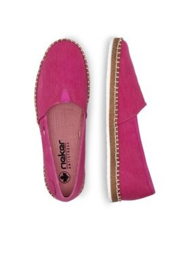 Rieker Espadryle M2278-31 Różowy