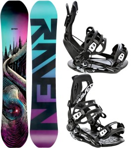 Zestaw Snowboard Raven Dahlia + Wiązania Raven FT360