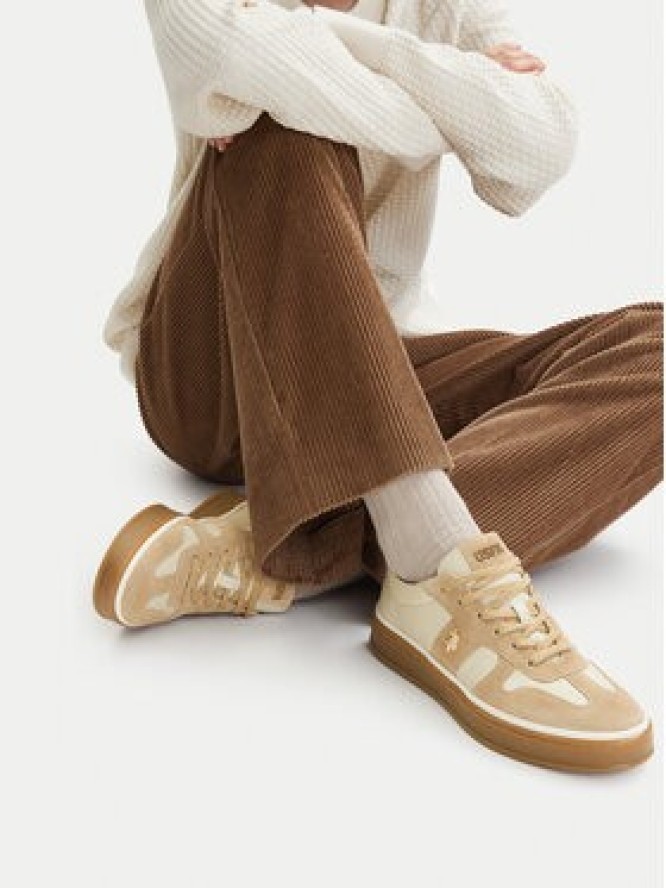 U.S. Polo Assn. Sneakersy EO-HAIRY001W/6LS1 Écru