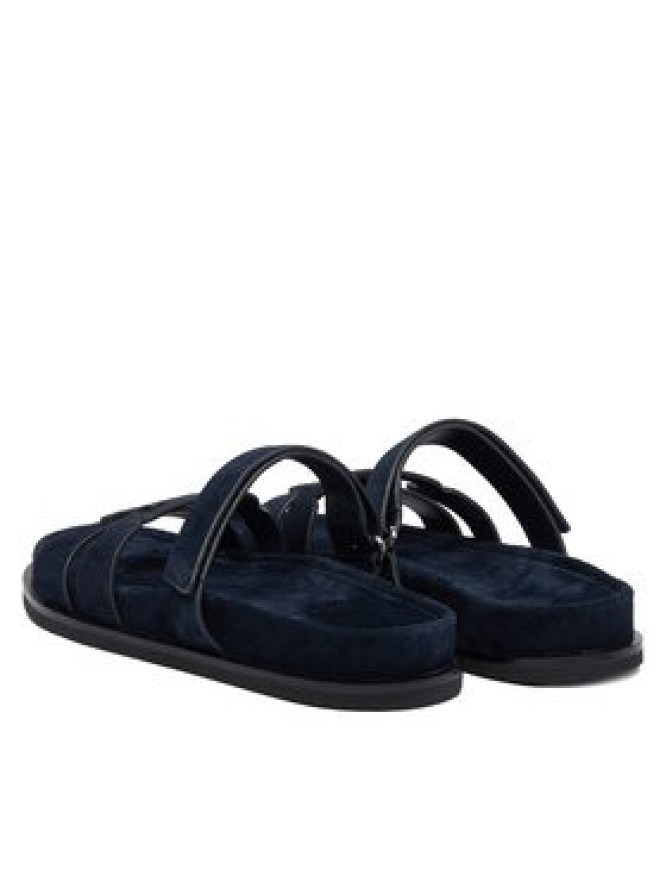 Tory Burch Klapki Ines Sport Slide 163481 Granatowy