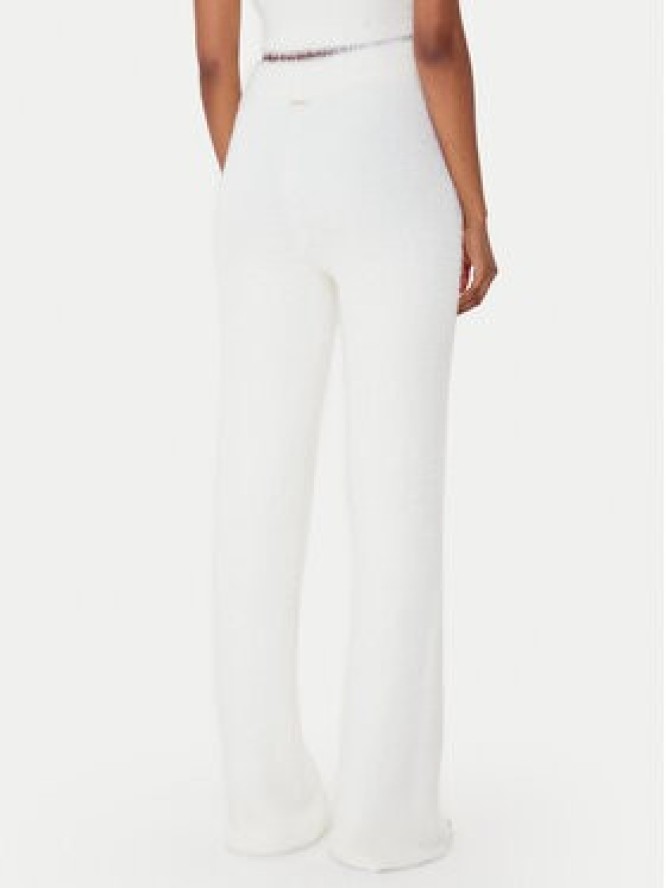 Guess Spodnie dzianinowe O5BB03 Z1282 Écru Flare Fit